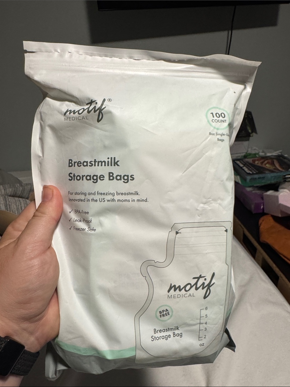 Motif Breastmilk Storage Bags - 100 Count SEALED BAG